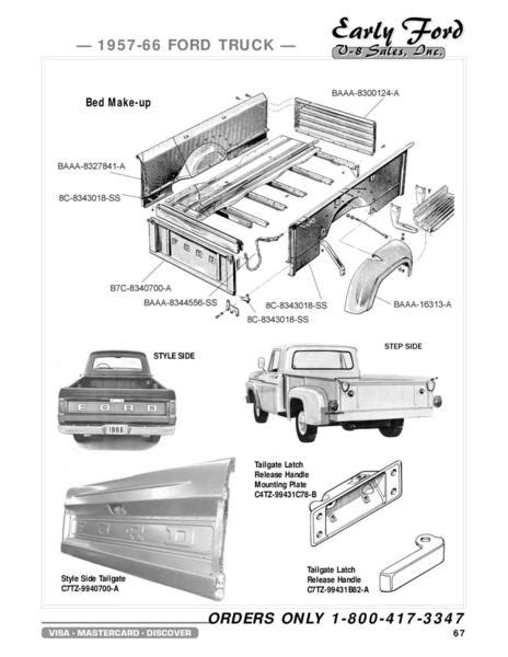 1966 f100 sheet metal|1966 ford truck bed parts.